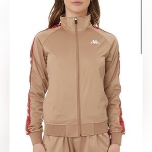 NWT Kappa 222 Banda Hatillo Track Jacket - Brown/Red Size M